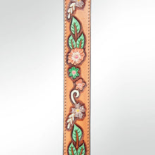Load image into Gallery viewer, Western Hand Tooled Leather Purse Strap, Cowhide Purse Strap, Genuine Leather Purse Strap, Genuine Cowhide Strap
