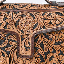 Load image into Gallery viewer, Western Purse, Hand Tooled Leather Crossbody Purse, Western Leather Purse, Cowhide Purse, Genuine Leather Purse, Small Crossbody Purse
