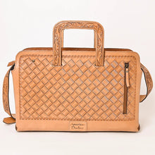 Load image into Gallery viewer, Western Purse, Western Tote Bag, Hand Tooled Leather Work Bag, Hand Tooled Leather Purse, Leather Briefcase, Laptop Bag,
