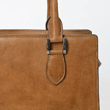 Load image into Gallery viewer, Brown Leather Purse, Cute Tote Bag, Leather Top Handle Purse, Western Tote Bag, Cowhide Purse, Genuine Cowhide, Leather Shoulder Bag
