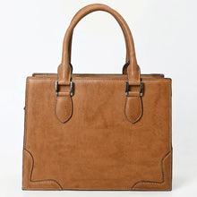 Load image into Gallery viewer, Brown Leather Purse, Cute Tote Bag, Leather Top Handle Purse, Western Tote Bag, Cowhide Purse, Genuine Cowhide, Leather Shoulder Bag
