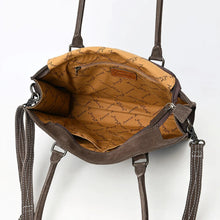 Load image into Gallery viewer, Western Purse, Brown Suede Leather Purse, Cute Tote Bag, Boot Stitch Detail, Leather Purse, Suede Purse, Western Tote Bag Purse
