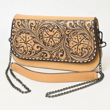 Load image into Gallery viewer, Western Hand Tooled Leather Purse, Cute Leather Purse, Western Leather Tote Bag, Genuine Leather Purse, Western Leather Crossbody Purse

