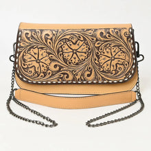 Load image into Gallery viewer, Western Hand Tooled Leather Purse, Cute Leather Purse, Western Leather Tote Bag, Genuine Leather Purse, Western Leather Crossbody Purse
