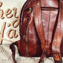 Load image into Gallery viewer, Leather Backpack Women, Italian Leather Backpack, Medium Size Leather Backpack, Western Purse, European Leather Backpack, Cowhide Backpack
