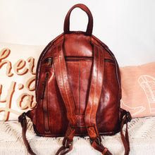Load image into Gallery viewer, Leather Backpack Women, Italian Leather Backpack, Medium Size Leather Backpack, Western Purse, European Leather Backpack, Cowhide Backpack
