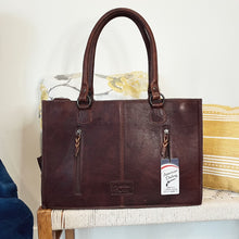 Load image into Gallery viewer, Pikes Peak Western Leather Tote Bag
