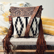 Load image into Gallery viewer, Whitewater Western Leather Crossbody Purse
