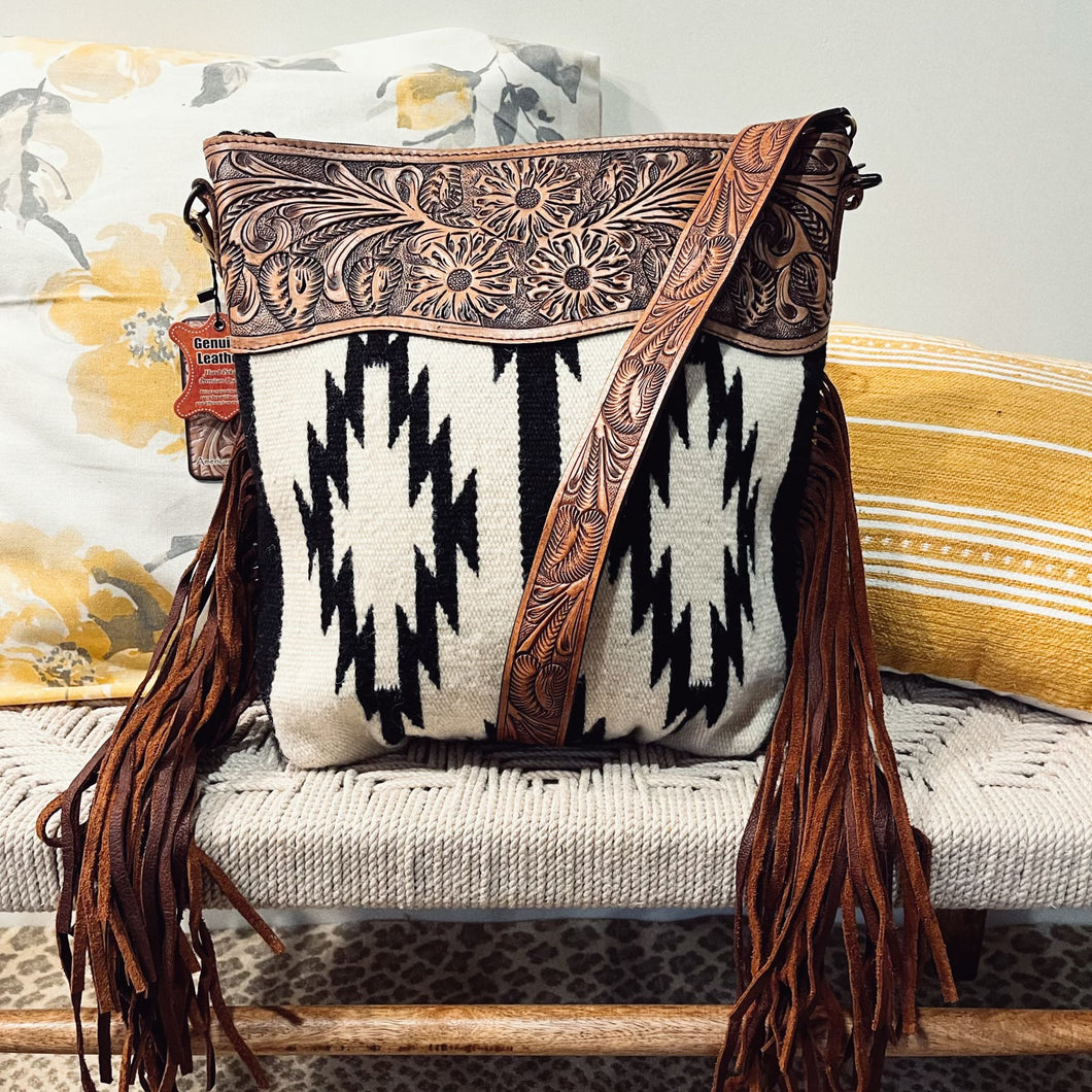Whitewater Western Leather Crossbody Purse