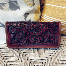 Load image into Gallery viewer, Peggy Sue Hand Tooled Leather Wallet

