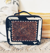 Load image into Gallery viewer, Council Grove Cowhide Leather Jewelry Case
