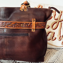 Load image into Gallery viewer, Brown Rock Leather Shoulder Bag
