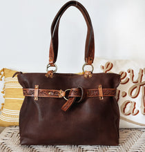 Load image into Gallery viewer, Brown Rock Leather Shoulder Bag
