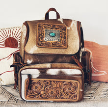 Load image into Gallery viewer, Lee Creek Western Leather Backpack
