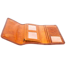 Load image into Gallery viewer, Western Hand Tooled Leather Wallet Purse, Leather Wallet Purse, Genuine Leather Bag, Genuine Cowhide Bag, Western Purse, Luxury Wallet
