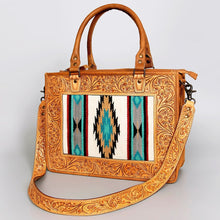 Load image into Gallery viewer, Western Purse, Tooled Leather Purse, Conceal Carry Purse, Cowhide Purse, American Darling Purse, Western Crossbody Purse, Leather Fringe
