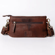 Load image into Gallery viewer, Western Hand Tooled Leather Wallet Purse, Leather Crossbody Purse, Genuine Leather Bag, Genuine Cowhide Bag, Western Purse, Luxury Wallet
