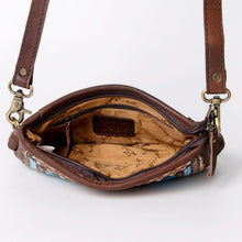 Load image into Gallery viewer, Western Hand Tooled Leather Wallet Purse, Leather Crossbody Purse, Genuine Leather Bag, Genuine Cowhide Bag, Western Purse, Luxury Wallet
