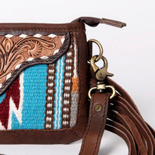 Load image into Gallery viewer, Western Hand Tooled Leather Wallet Purse, Leather Crossbody Purse, Genuine Leather Bag, Genuine Cowhide Bag, Western Purse, Luxury Wallet
