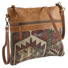 Load image into Gallery viewer, Western Purse, Leather Womens Purse, Cowhide Purse, Upcycled Canvas Purse, Leather Fringe Purse, American Darling Purse, Leather Purse
