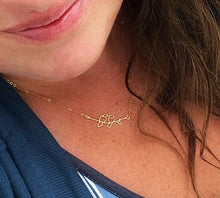 Load image into Gallery viewer, Bird On A Wire Necklace, Gold Necklace, Pendant Necklace, Dainty Necklace, Layering Necklace, Bird Lover, Perfect Gift For Mom

