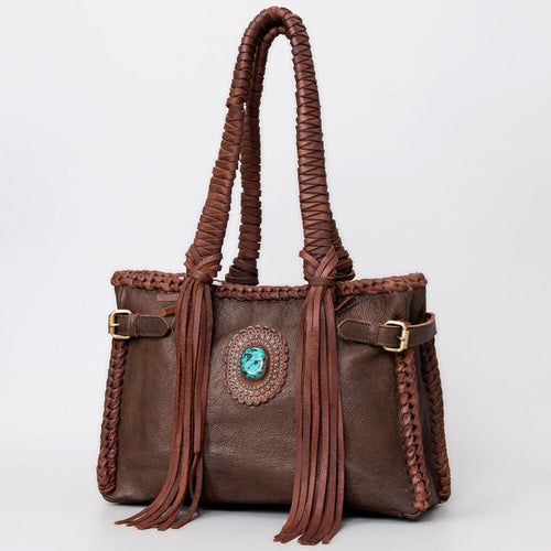 Western Hand Tooled Leather Purse, Concealed Carry Purse, Cowhide Purse, Saddle Blanket Bag, Genuine Cowhide, Western Purse, Leather Fringe