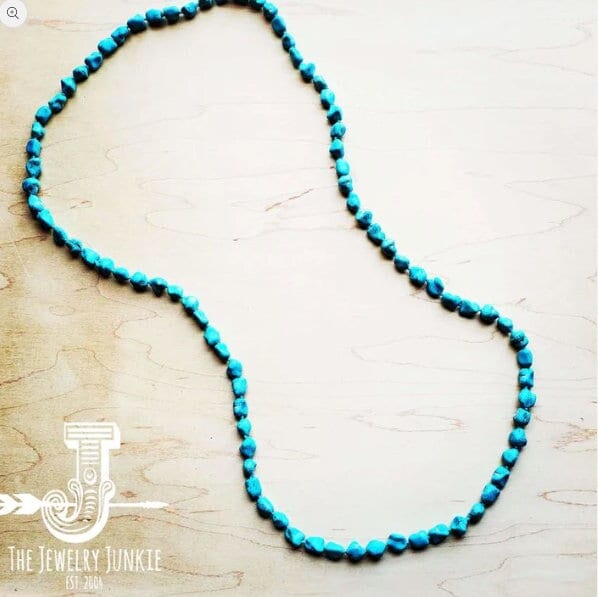 Turquoise Necklace For Women, Silver Layer Gemstone Jewelry, Native Necklace, Western Necklace, Crystal Necklace, Authentic Turquoise