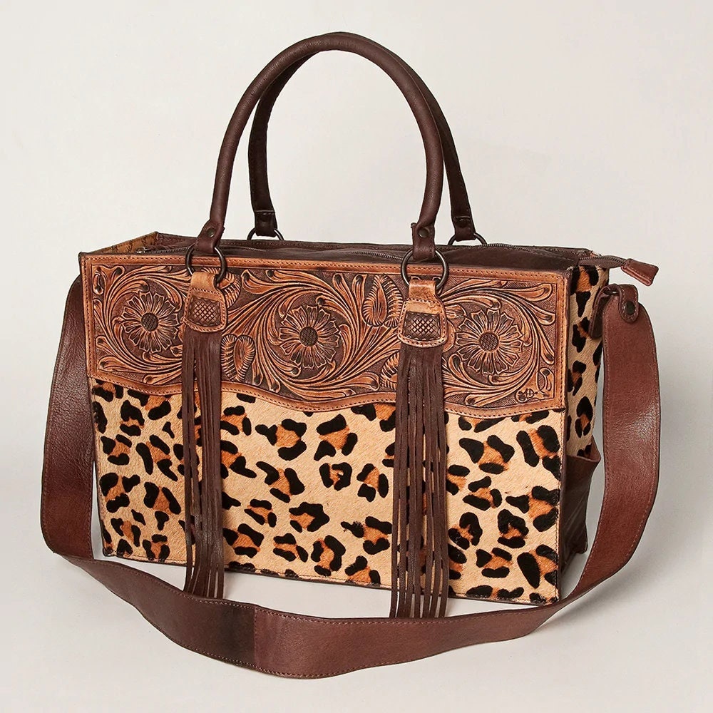Western Purse, Hand Tooled Leather Purse, Conceal Carry Purse, Cowhide Purse, American Darling Purse, Western Crossbody Purse