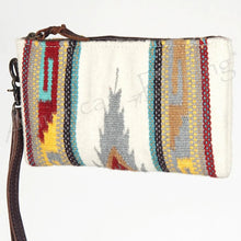 Load image into Gallery viewer, Western Hand Tooled Leather Wallet Wristlet, Leather Clutch Purse, Genuine Leather Bag, Genuine Cowhide Bag, Western Purse, Luxury Wallet
