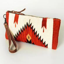 Load image into Gallery viewer, Western Hand Tooled Leather Wallet Wristlet, Leather Clutch Purse, Genuine Leather Bag, Genuine Cowhide Bag, Western Purse, Luxury Wallet
