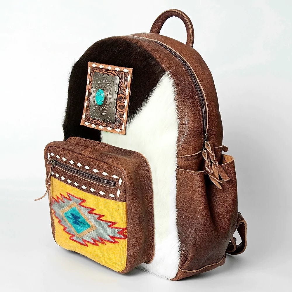 concealed carry leather backpack women Solano Western Leather Backpack