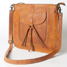 Load image into Gallery viewer, Leather Crossbody Purse, Cowhide Purse, Concealed Carry Purse, Vintage Purse, Genuine Cowhide, Western Purse, American Darling Purse
