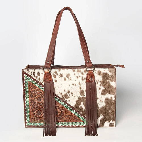 Western Purse, Tooled Leather Purse, Conceal Carry Purse, Cowhide Purse, American Darling Purse, Western Crossbody Purse, Leather Fringe