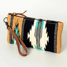Load image into Gallery viewer, Western Hand Tooled Leather Wallet Wristlet, Leather Clutch Purse, Genuine Leather Bag, Genuine Cowhide Bag, Western Purse, Luxury Wallet
