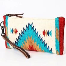 Load image into Gallery viewer, Western Hand Tooled Leather Wallet Wristlet, Leather Clutch Purse, Genuine Leather Bag, Genuine Cowhide Bag, Western Purse, Luxury Wallet
