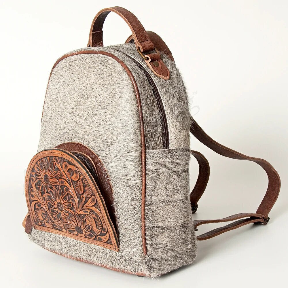 concealed carry leather backpack women Deer Creek Leather Backpack