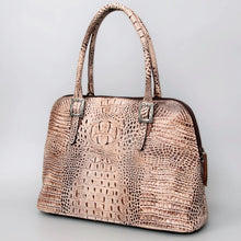 Load image into Gallery viewer, Western Hand Tooled Leather Purse, Concealed Carry Purse, Cowhide Purse, Saddle Blanket Bag, Genuine Cowhide, Western Purse, Leather Fringe
