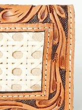 Load image into Gallery viewer, Western Hand Tooled Leather Wallet Purse, Leather Crossbody Purse, Genuine Leather Bag, Genuine Cowhide Bag, Western Purse, Luxury Wallet
