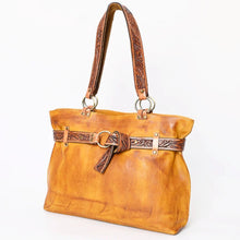 Load image into Gallery viewer, Western Purse, Cowhide Purse, Hand Tooled Leather Purse, Cowhide Purse, Concealed Carry Purse, Saddle Blanket, Leather Fringe
