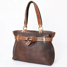 Load image into Gallery viewer, Western Purse, Cowhide Purse, Hand Tooled Leather Purse, Cowhide Purse, Concealed Carry Purse, Saddle Blanket, Leather Fringe
