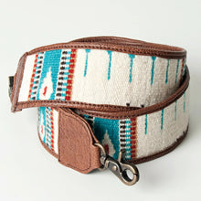 Load image into Gallery viewer, Western Hand Tooled Leather Purse Strap, Cowhide Purse Strap, American Darling Leather Purse Strap, Genuine Cowhide Strap
