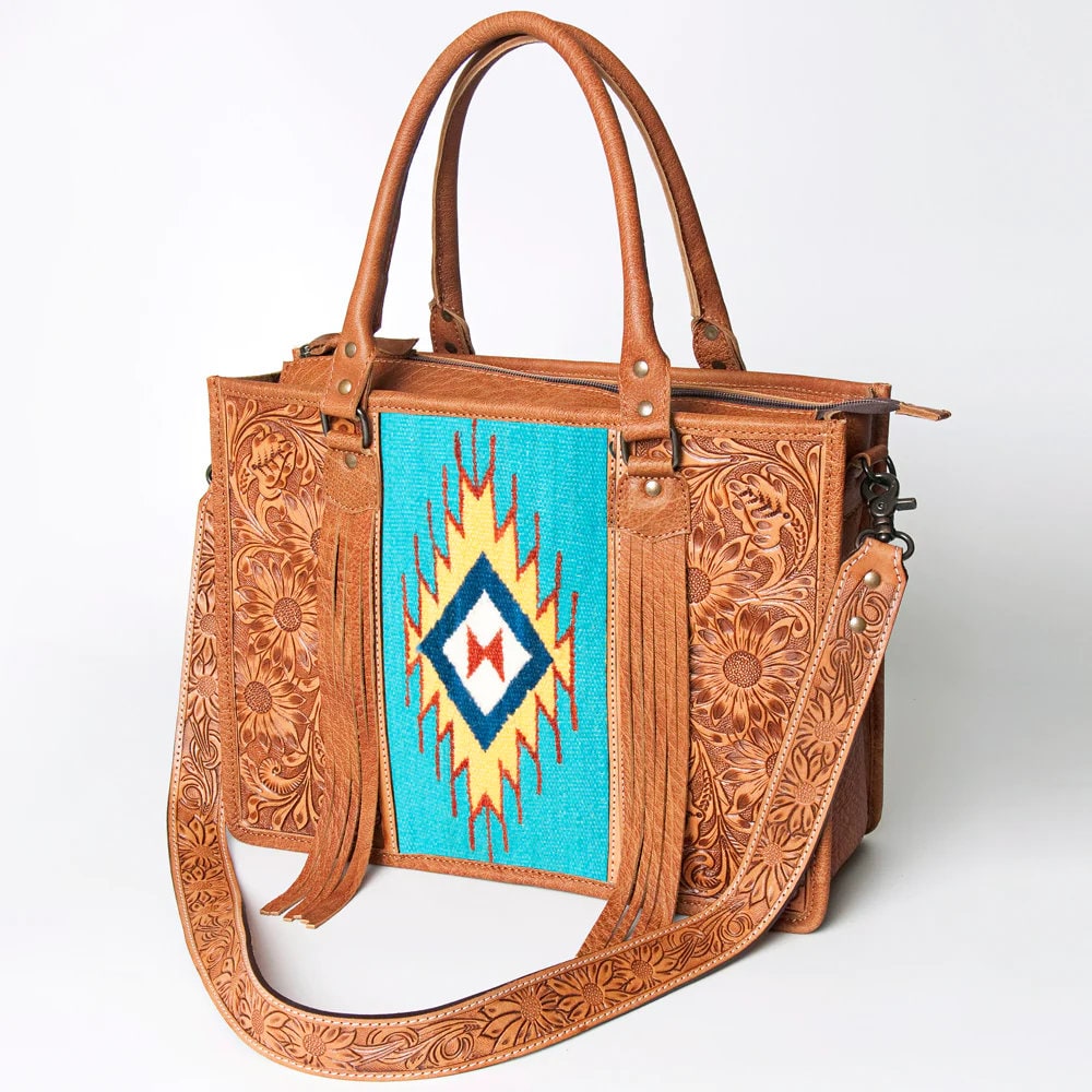 Western Purse, Hand Tooled Leather Purse, Conceal Carry Purse, Cowhide Purse, American Darling Purse, Western Crossbody Purse