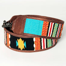 Load image into Gallery viewer, Western Hand Tooled Leather Purse Strap, Cowhide Purse Strap, American Darling Leather Purse Strap, Genuine Cowhide Strap
