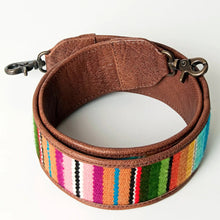 Load image into Gallery viewer, Western Hand Tooled Leather Purse Strap, Cowhide Purse Strap, American Darling Leather Purse Strap, Genuine Cowhide Strap
