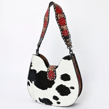 Load image into Gallery viewer, Western Hand Tooled Leather Purse, Hobo Cowhide Purse, Leather Hobo Purse, Conceal Carry Purse, Genuine Cowhide, Western Purse
