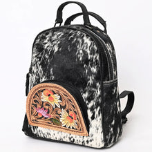Load image into Gallery viewer, Leather Backpack Women, Leather Backpack Purse, Leather Backpack, Western Purse, Small Leather Backpack Cowhide Backpack
