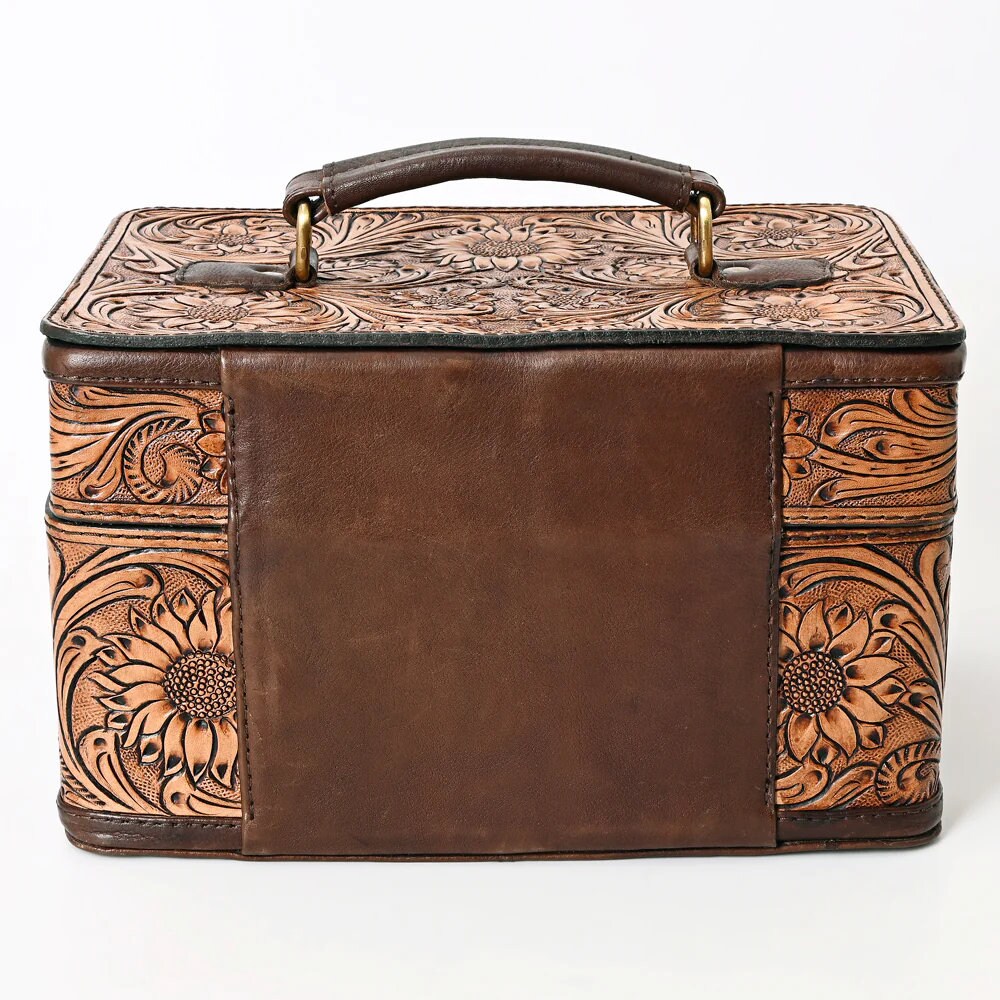 Villa Grove Hand Tooled Leather Jewelry Box - Shop Dodi Jo's