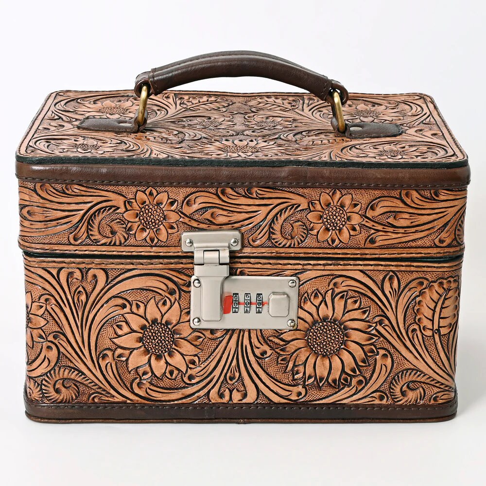 Villa Grove Hand Tooled Leather Jewelry Box - Shop Dodi Jo's