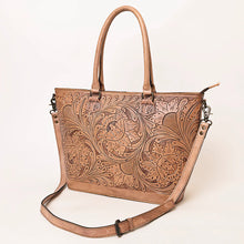 Load image into Gallery viewer, Western Hand Tooled Leather Purse, Western Tote Bag, Conceal Carry Purse, Cowhide Purse, Genuine Leather Purse, Western Crossbody Purse
