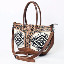 Load image into Gallery viewer, Western Purse, Hand Tooled Leather Purse, Western Tote Bag, Genuine Leather Crossbody, Cowhide Purse, Western Crossbody Purse
